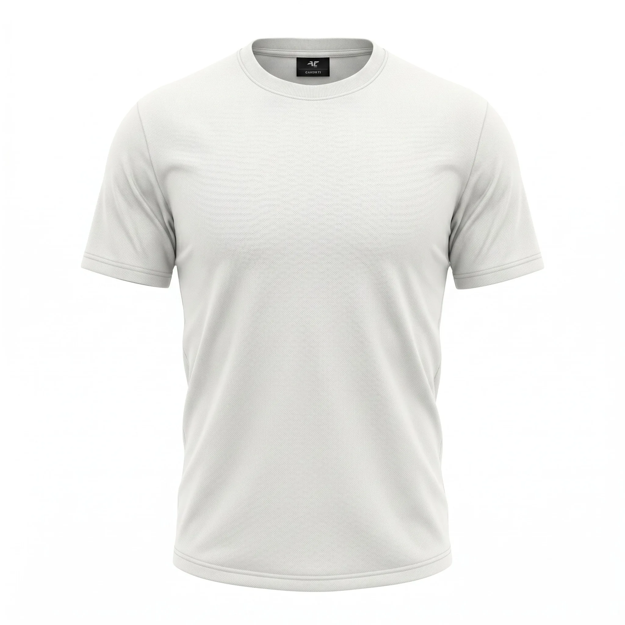 White Metal Logo Knit T-Shirt
