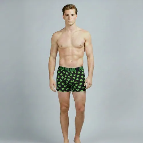 boxer black green aliens  juan raul