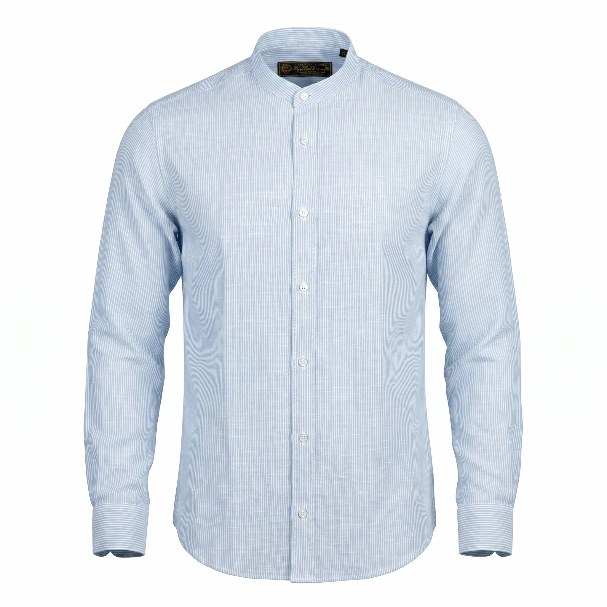 Light Blue Pinstripe Linen Shirt