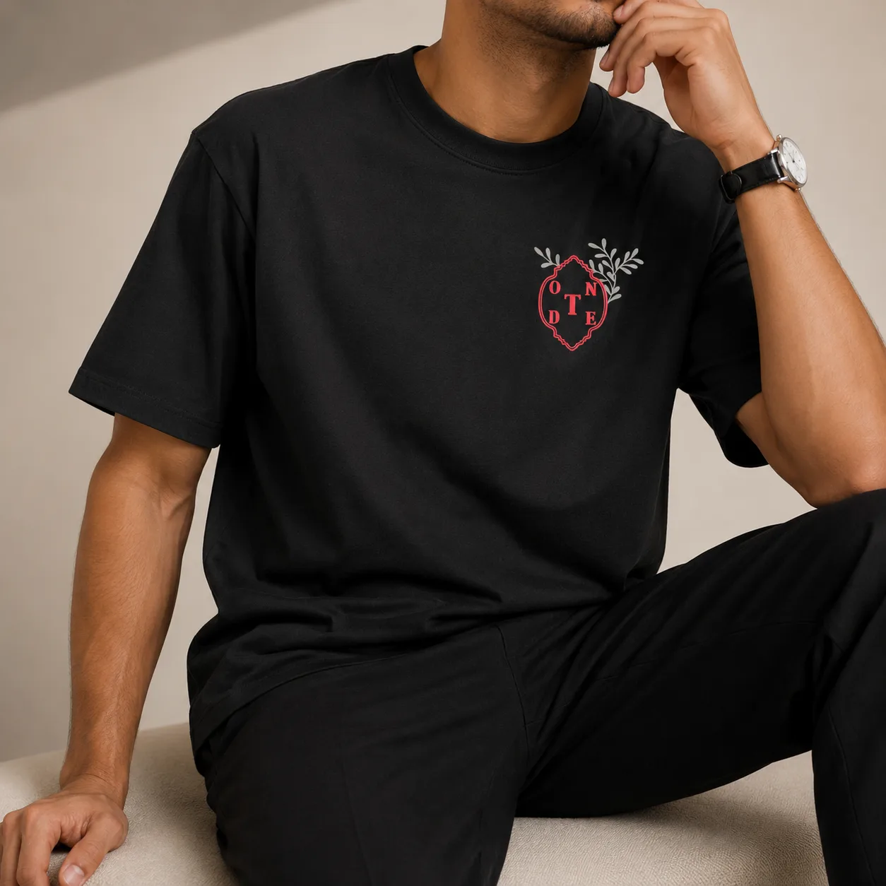 Black Jacey Oversized T-Shirt