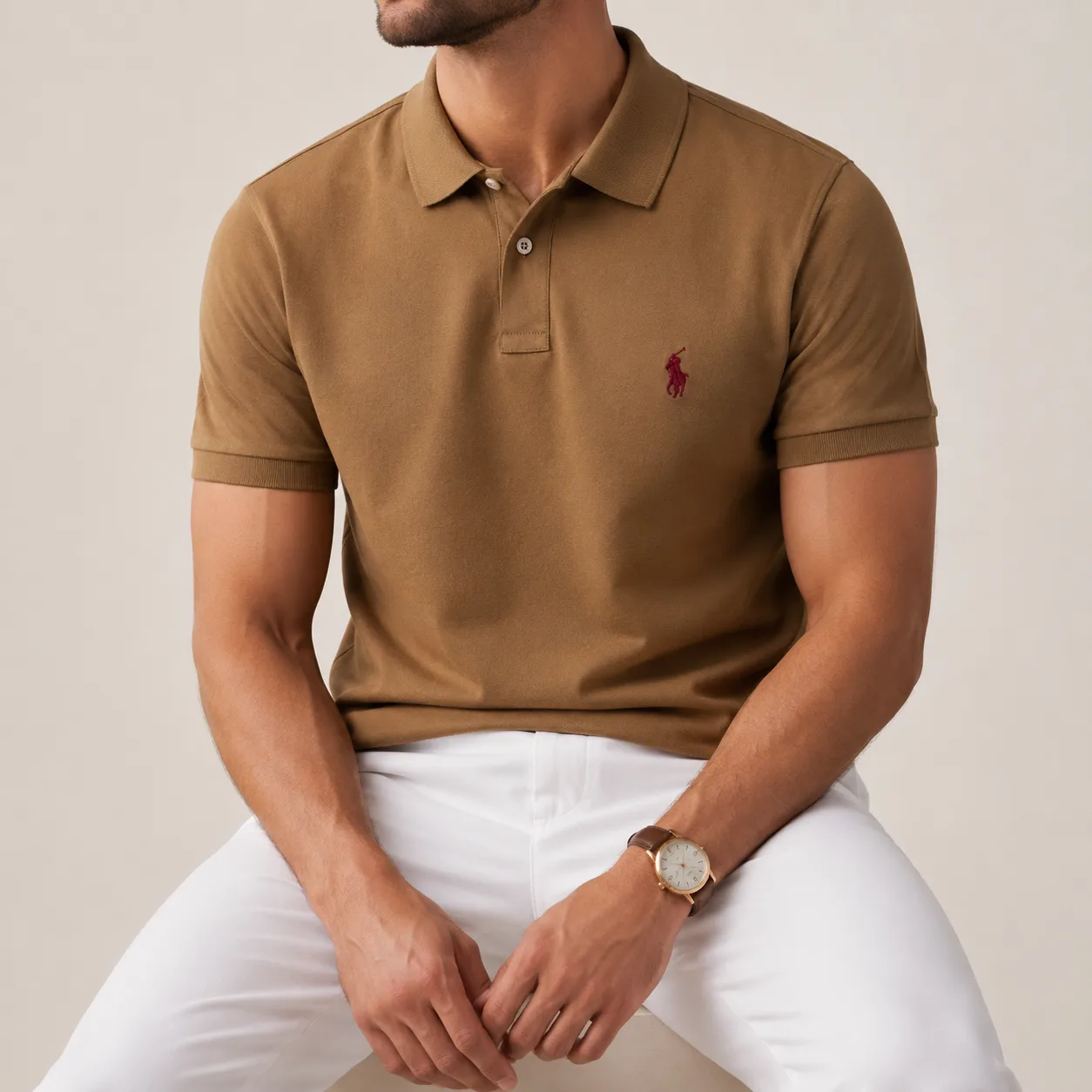 Brown Polo T-Shirt