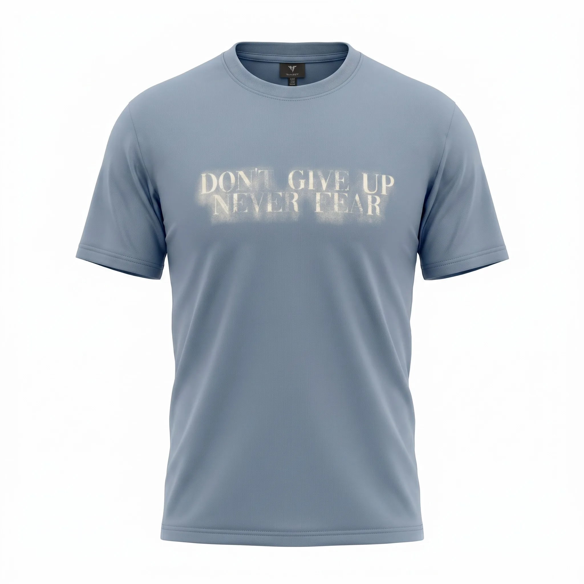 Soft Blue Don't Give Up T-Shirt